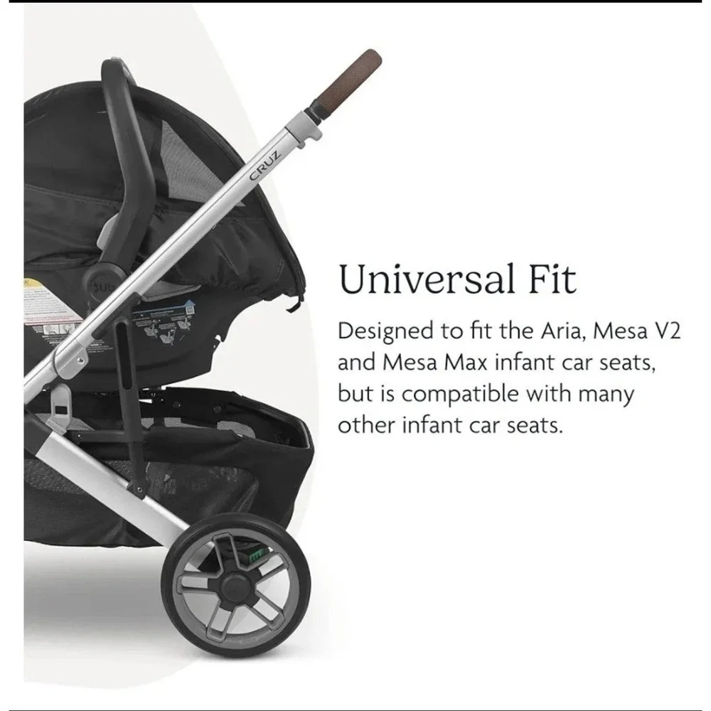 UPPAbaby Cabana Mesh Carseat Cover Black EUC All Weather Universal Car Seat Fit